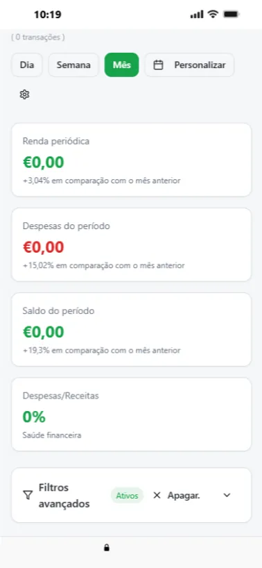 Gestão financeira pessoal - App criado com AppMagic