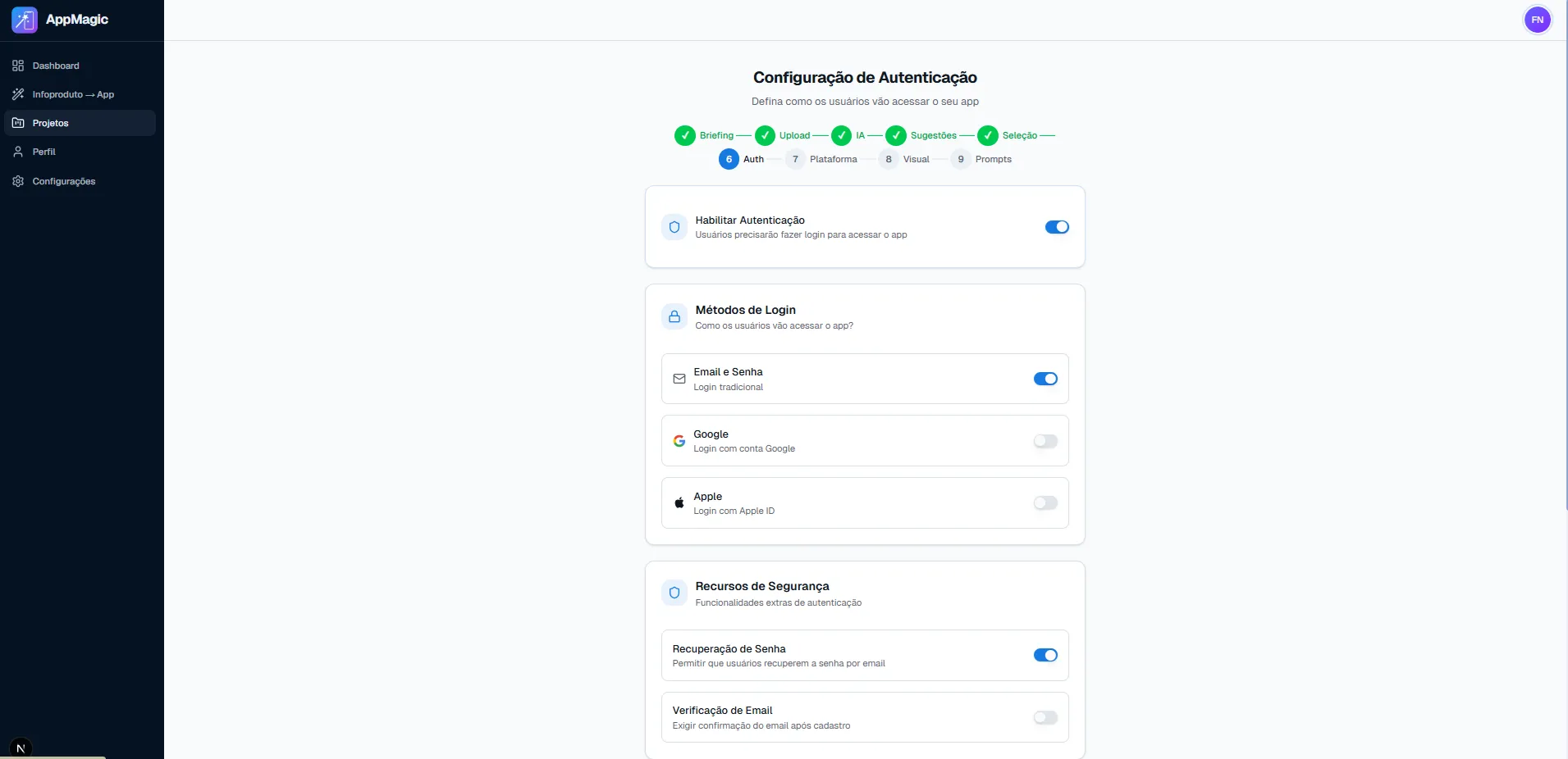 Configuracao Desktop
